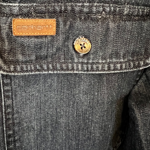 Carhartt Faded Denim Button Up Shirt - Picture 3 of 4